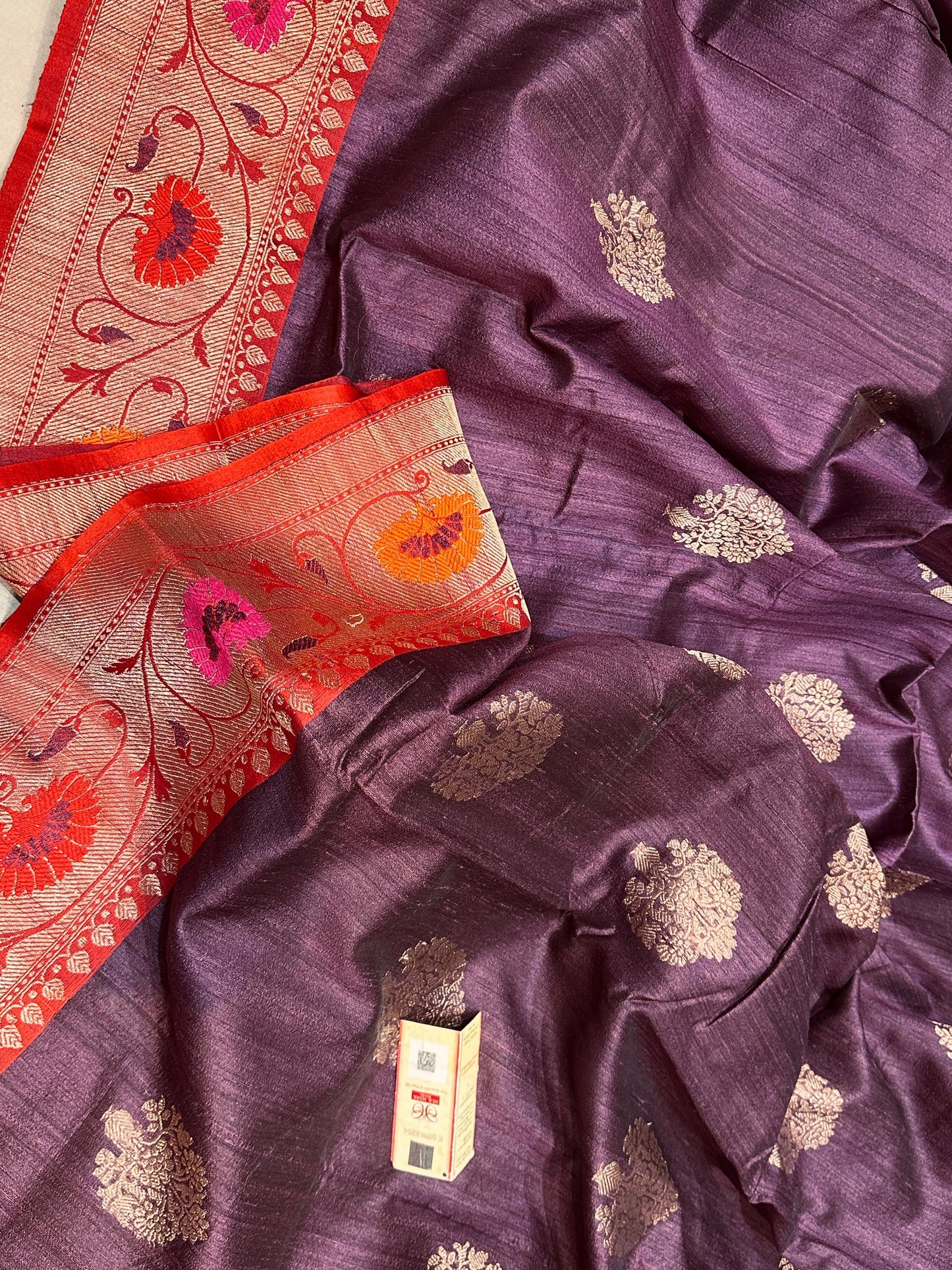 Banarasi 100% pure Tussre kadua premium handloom silk saree