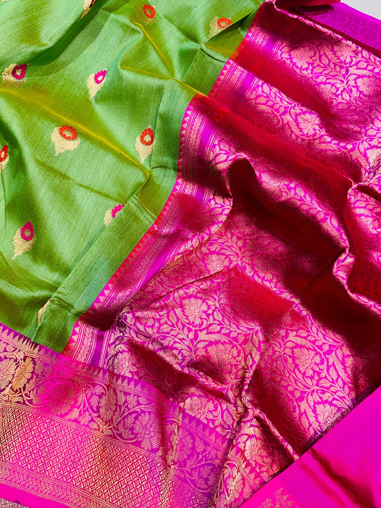 Banarasi 100% pure desi Tussre kadua premium handloom silk saree