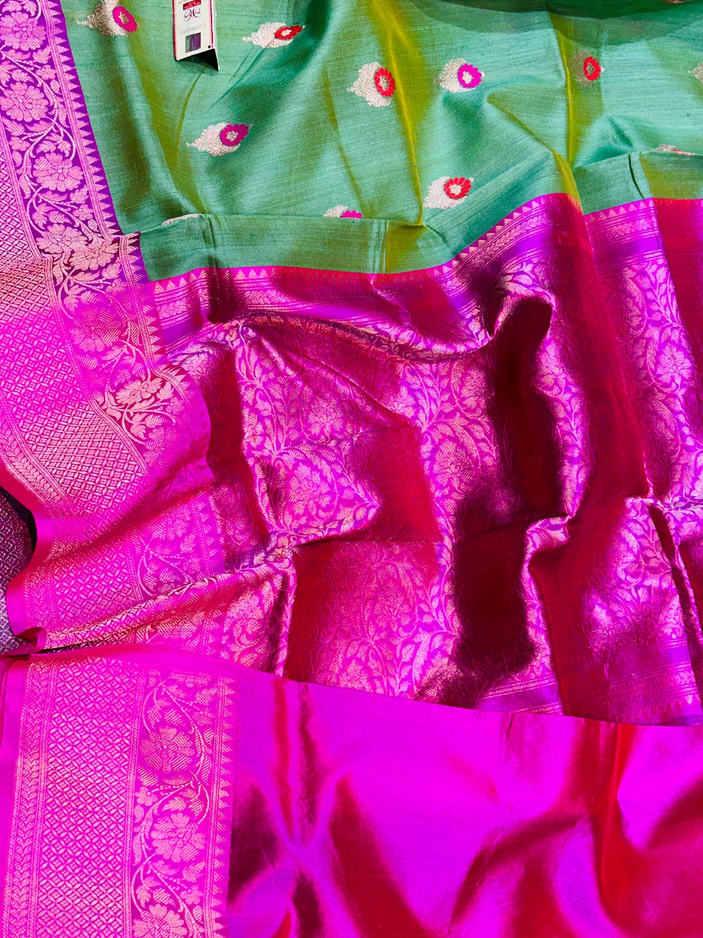 Banarasi 100% pure desi Tussre kadua premium handloom silk saree