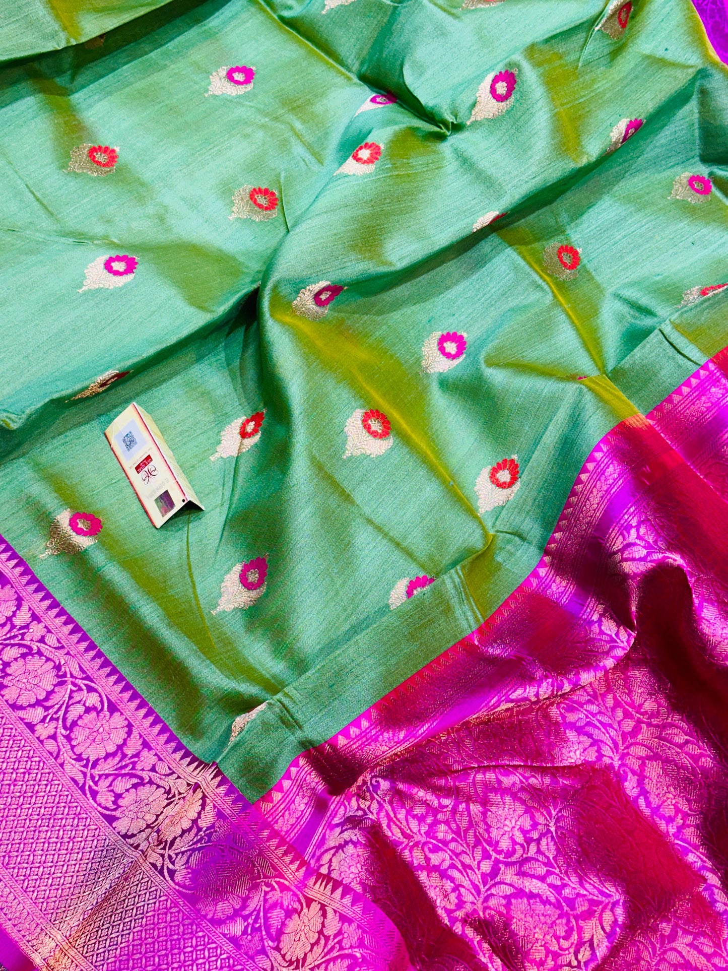 Banarasi 100% pure desi Tussre kadua premium handloom silk saree