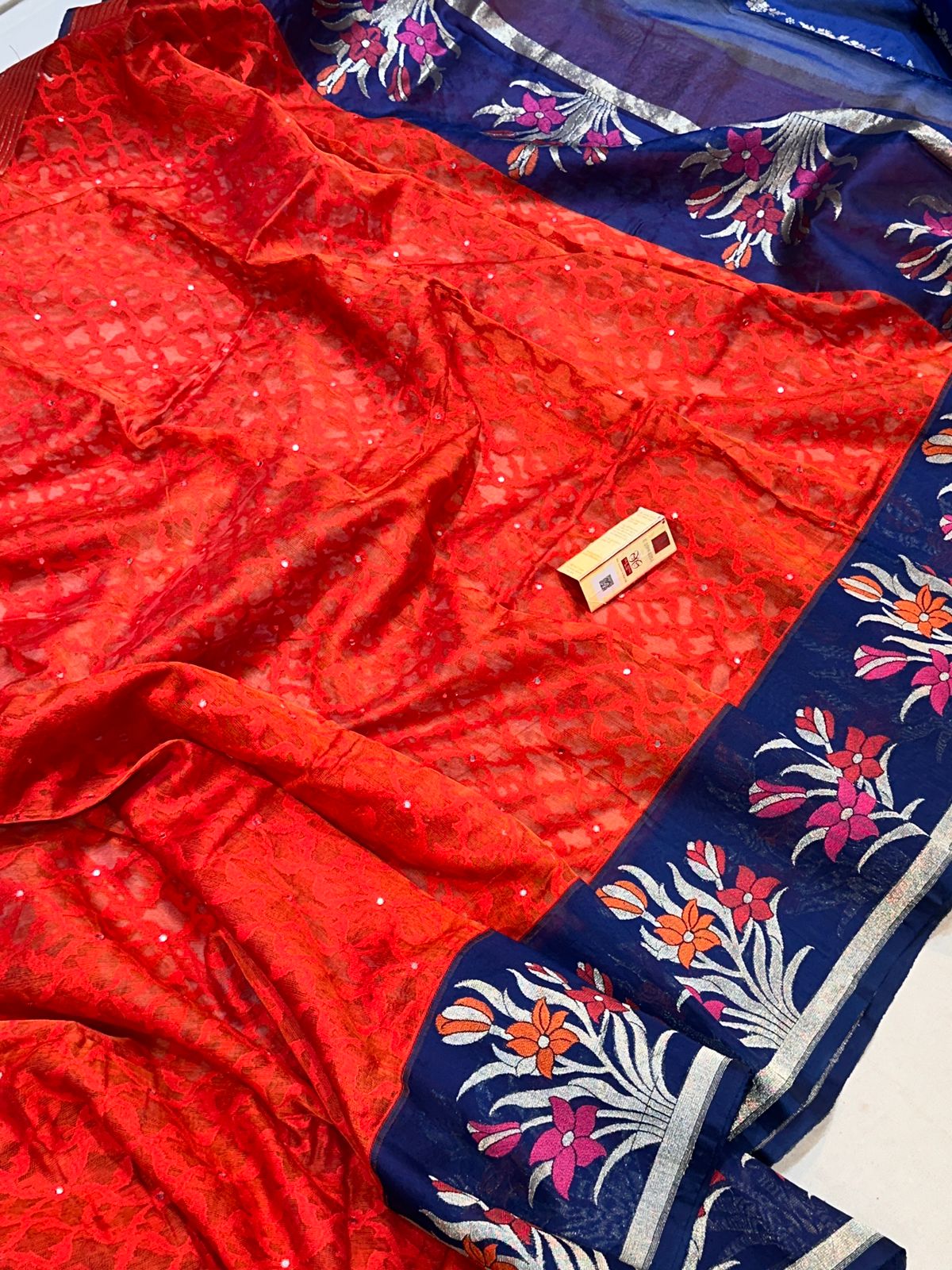Banarasi 100% pure handloom premium jutt net silk saree