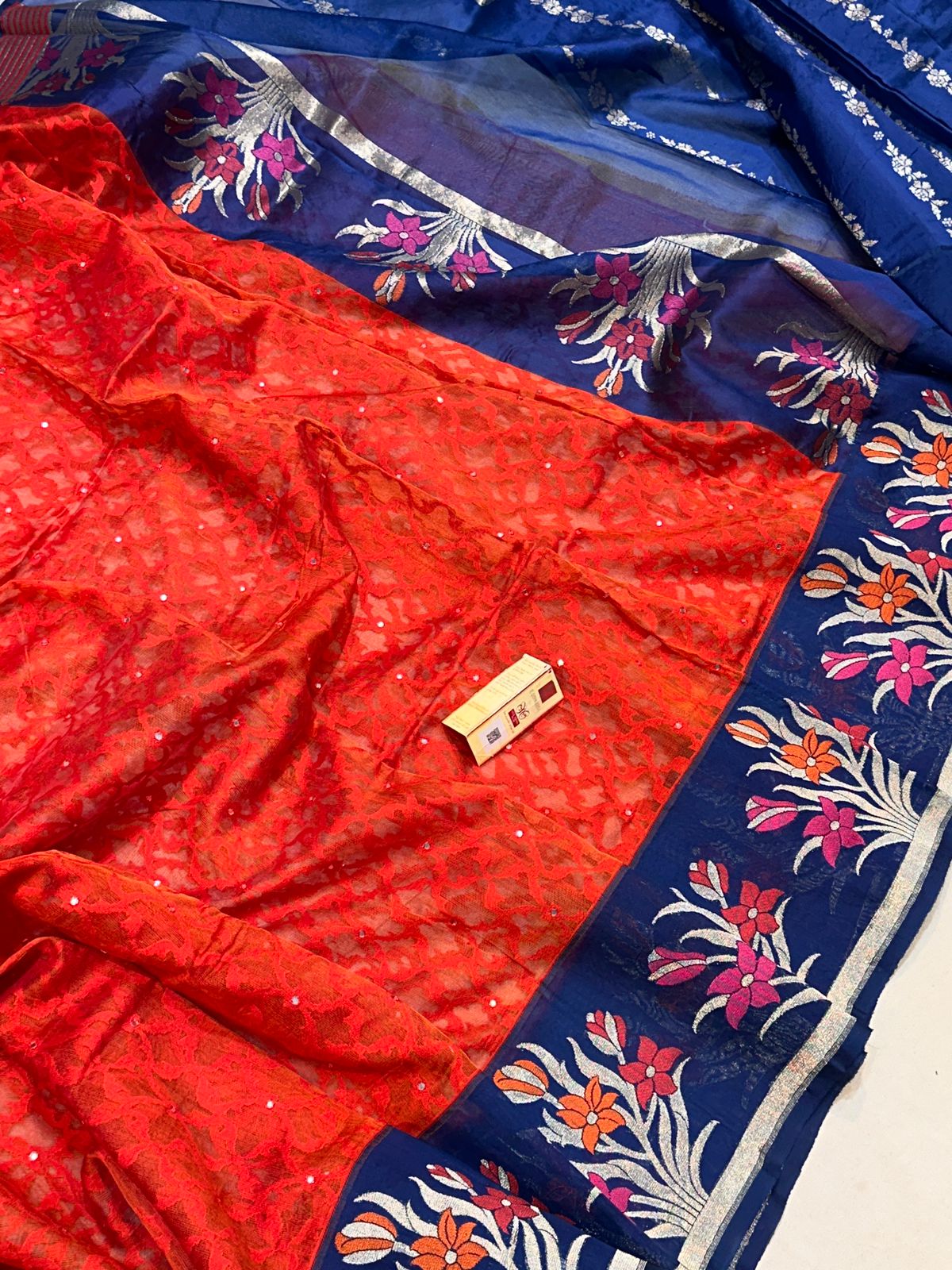 Banarasi 100% pure handloom premium jutt net silk saree