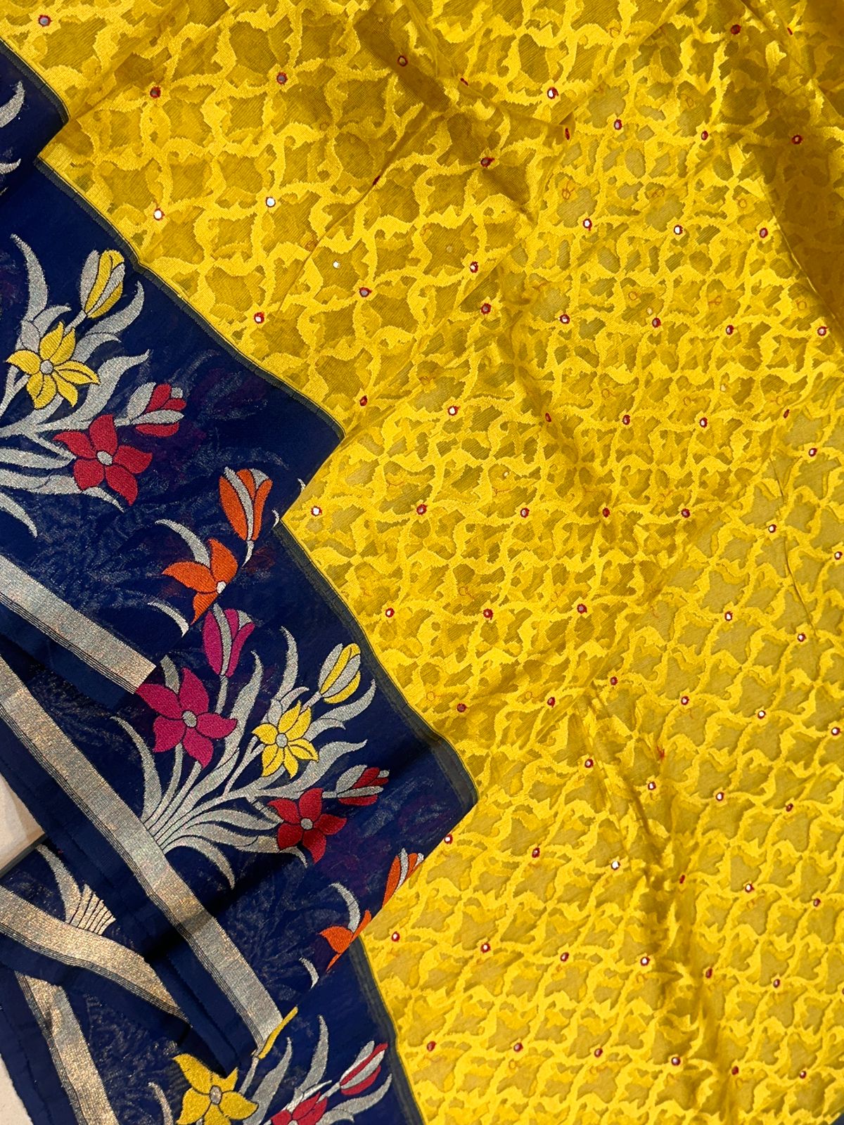 Banarasi 100% pure premium jutt net silk saree