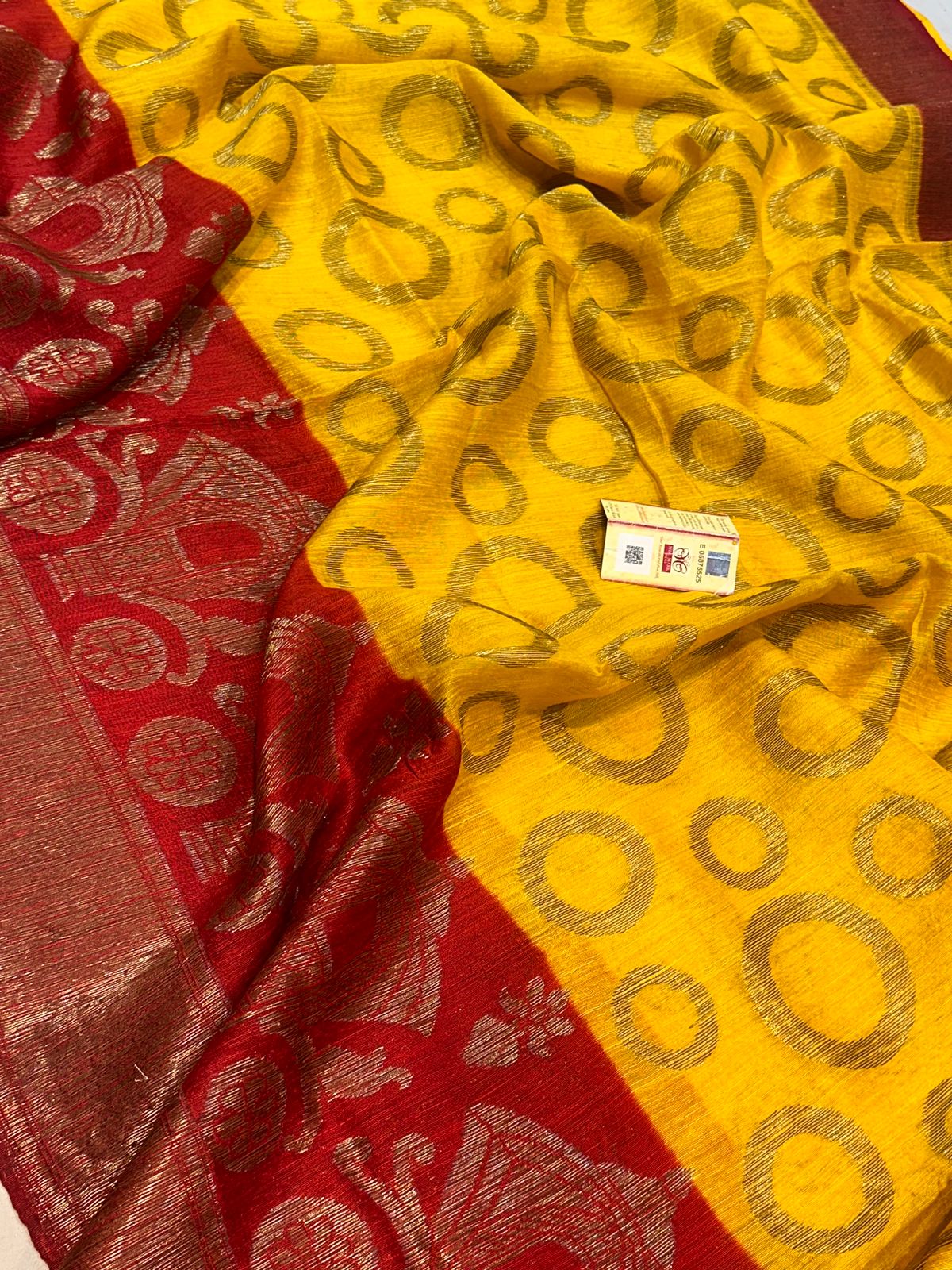 Banarasi 100% pure Raw dupion silk saree