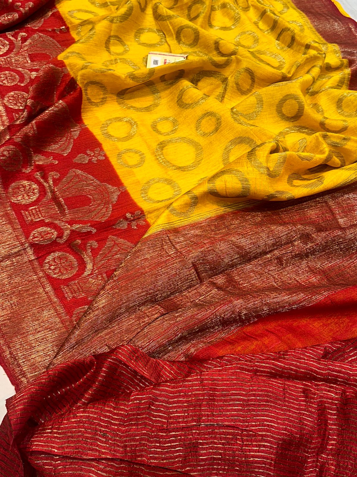 Banarasi 100% pure Raw dupion silk saree