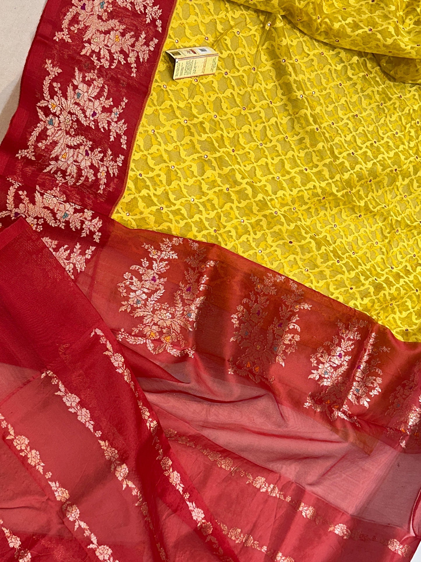 Banarasi 100% pure premium jutt net silk saree