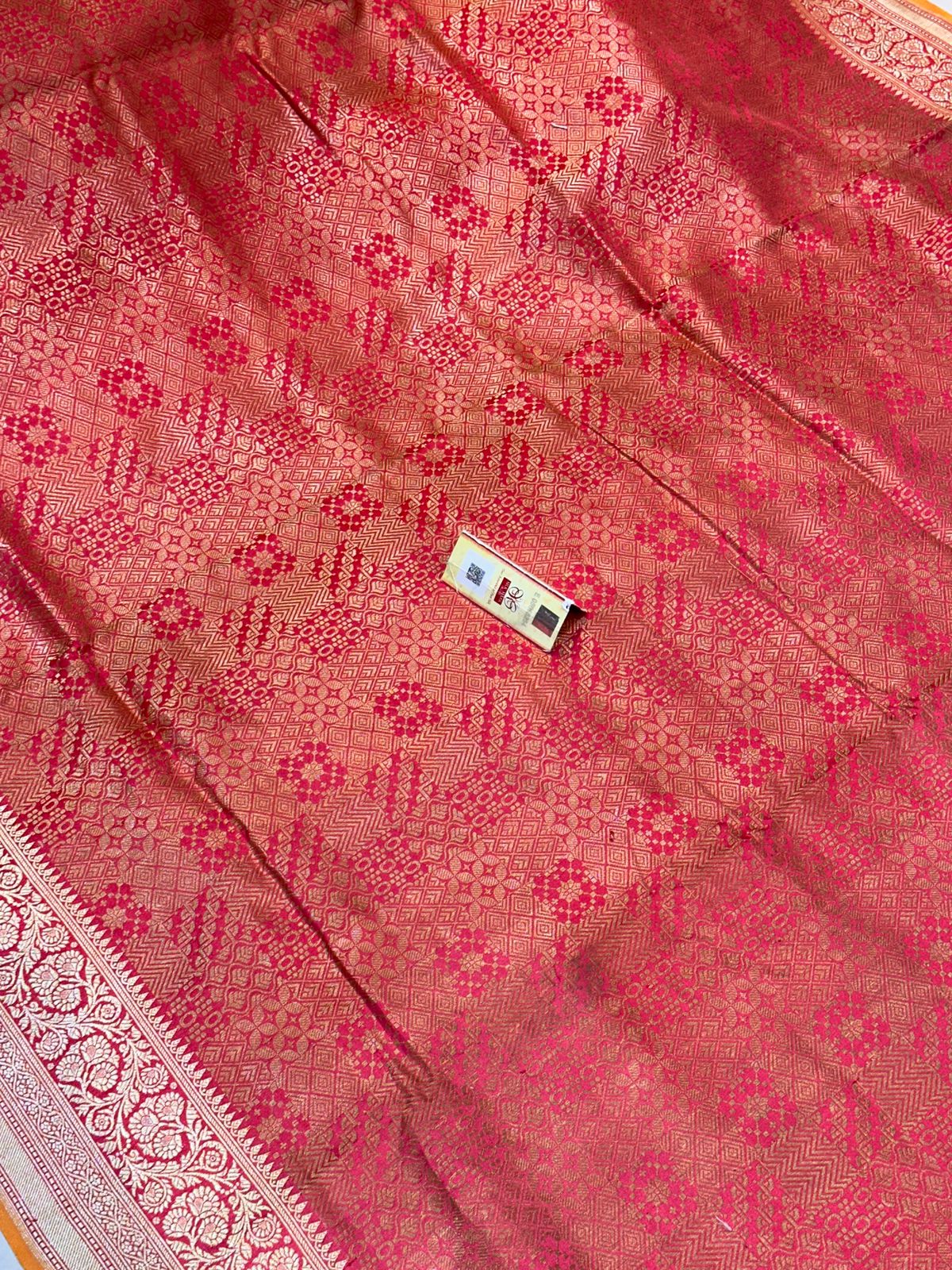 Banaras 100% Pure katan silk Saree