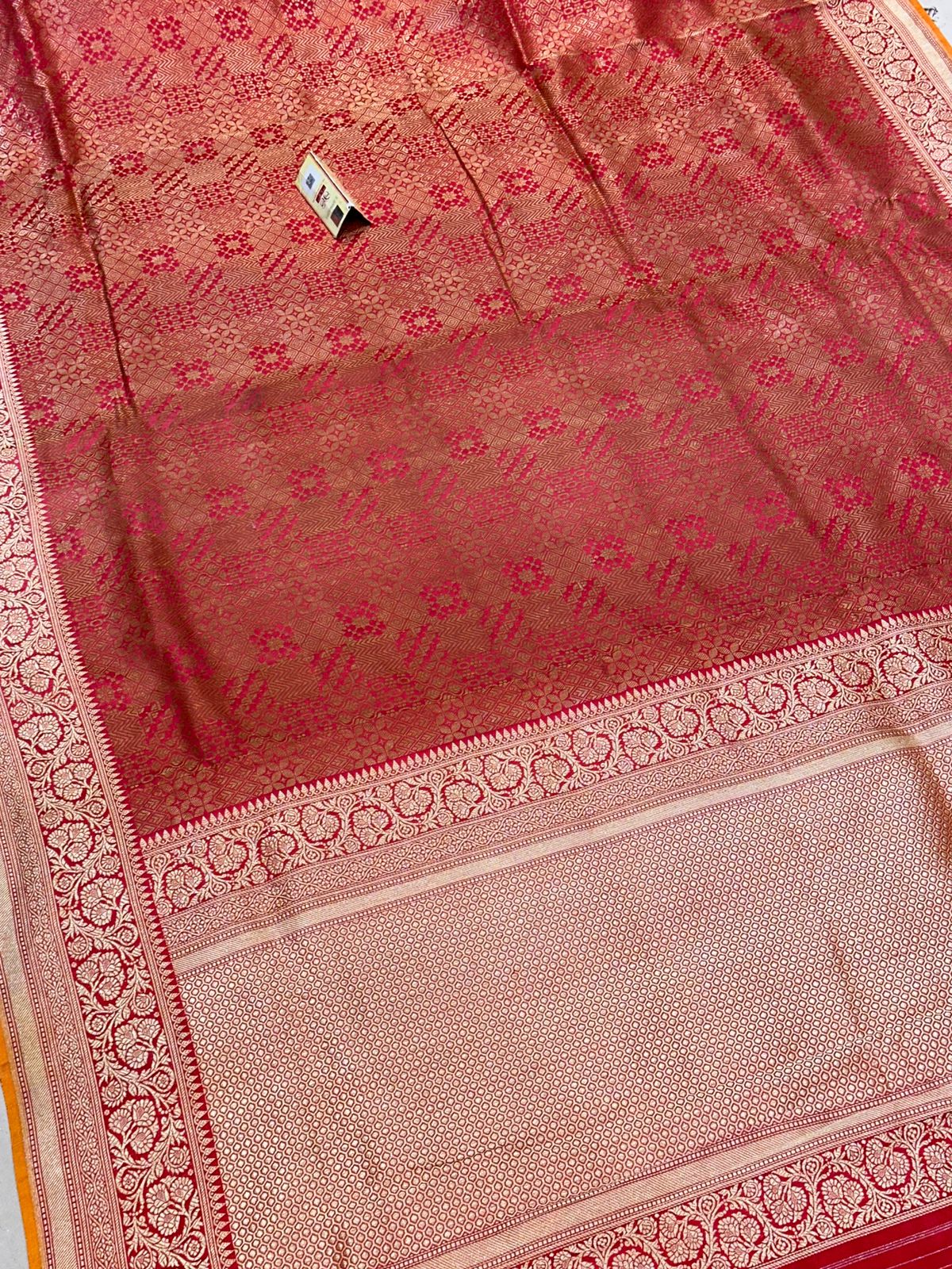 Banaras 100% Pure katan silk Saree