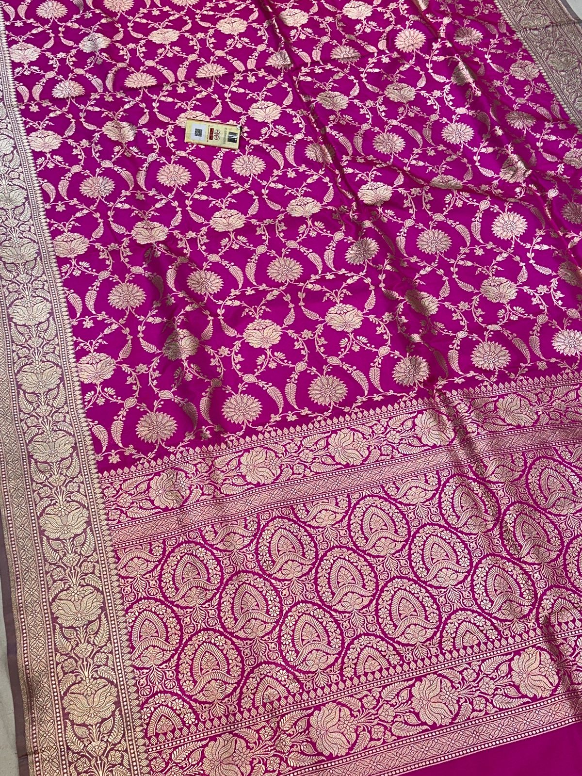 Banaras 100% pure katan silk Saree