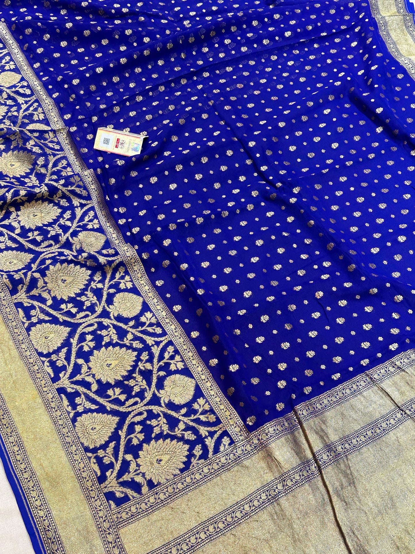Banarasi 100% Pure khaddi chiffon silk saree