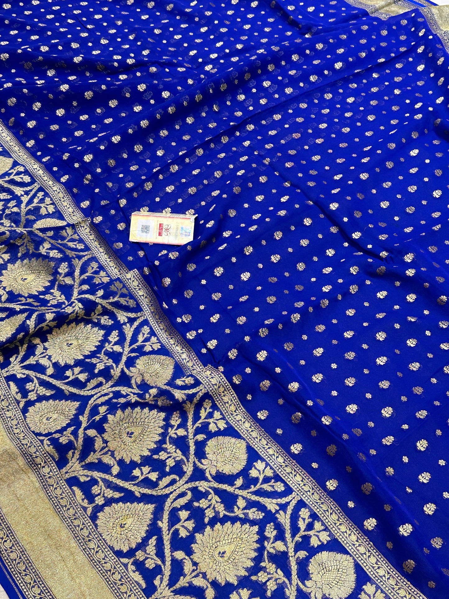 Banarasi 100% Pure khaddi chiffon silk saree