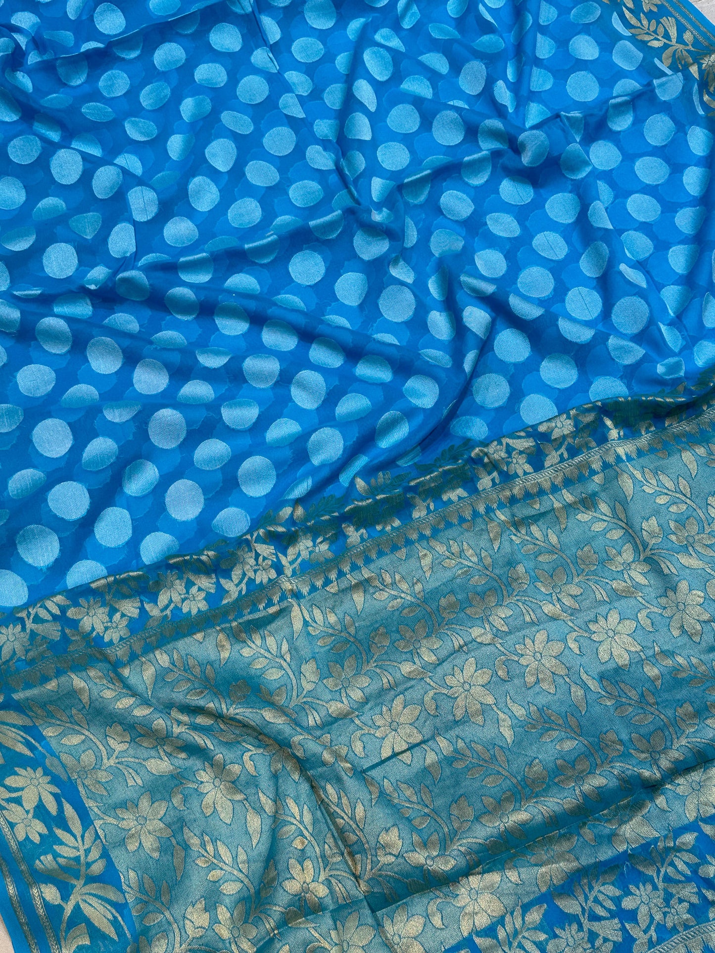 Banarasi 100% Pure khaddi chiffon silk saree