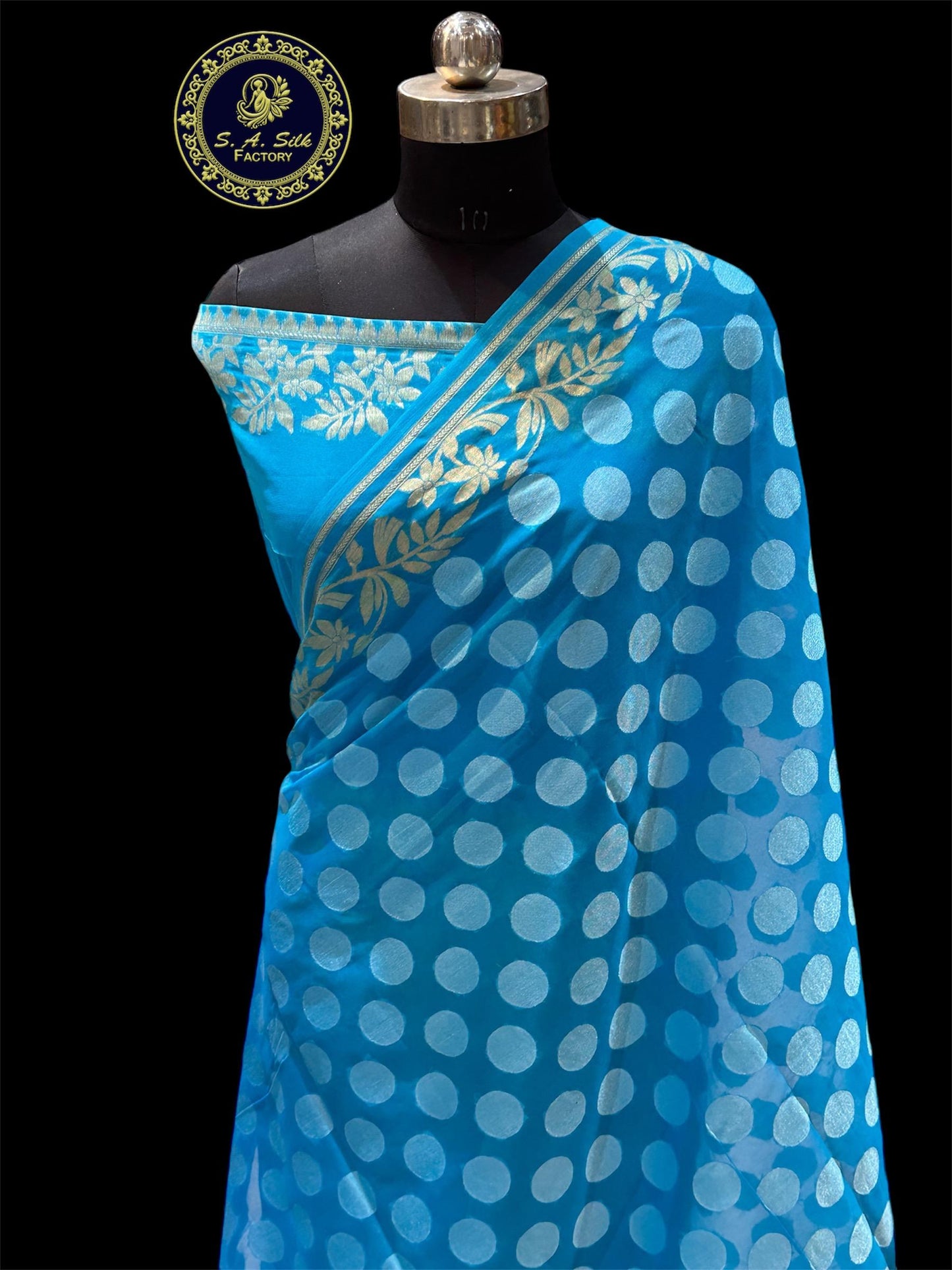 Banarasi 100% Pure khaddi chiffon silk saree