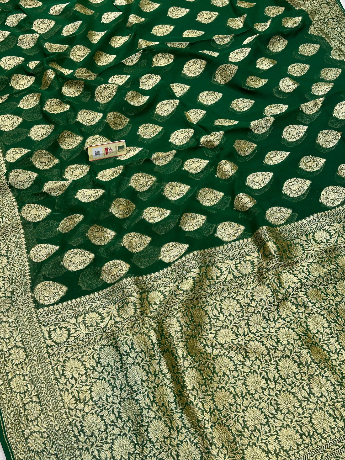Banarasi 100% Pure khaddi chiffon silk saree