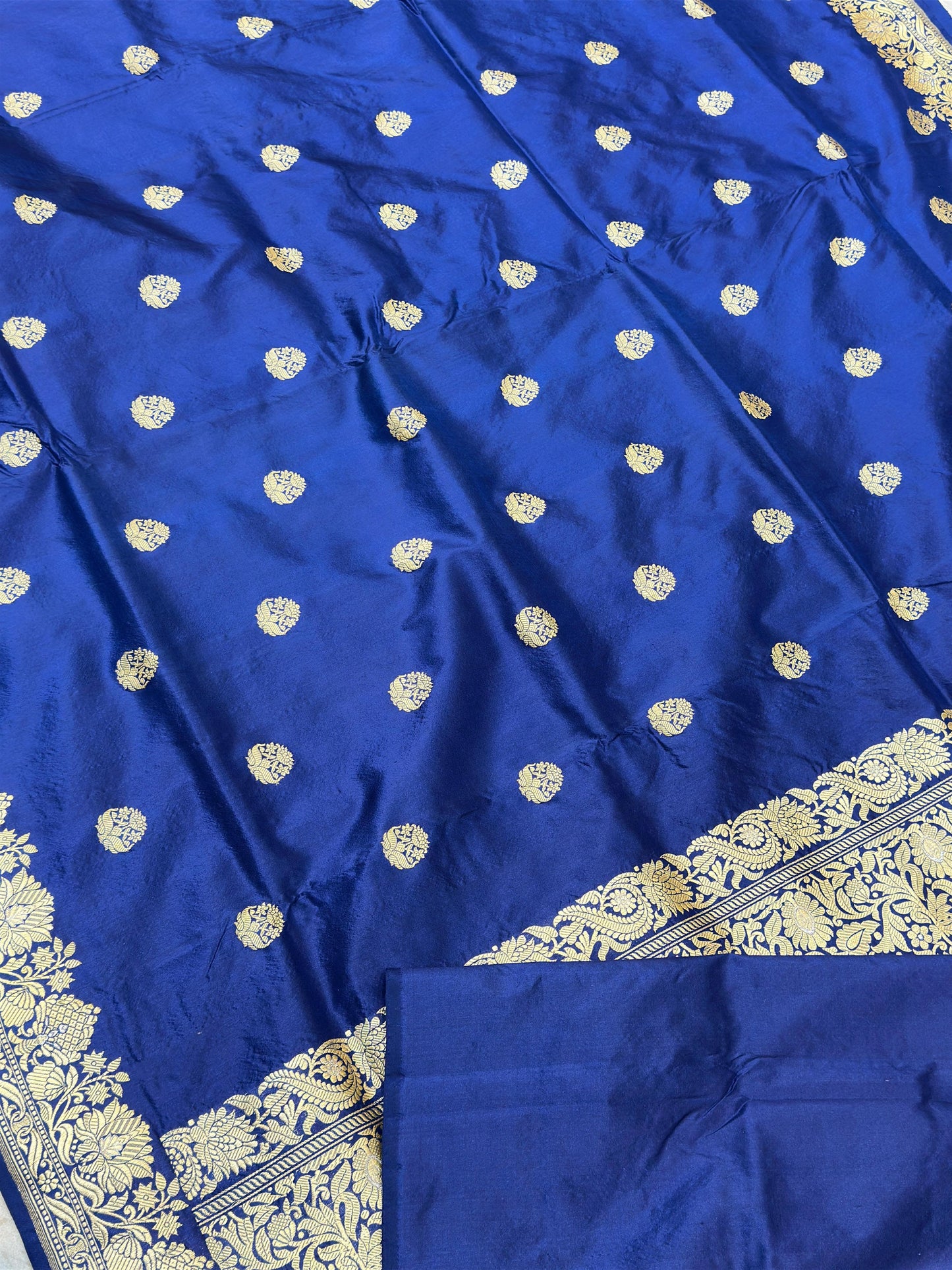 Banaras 100% Pure katan kadua Silk Saree with allover beautiful buta