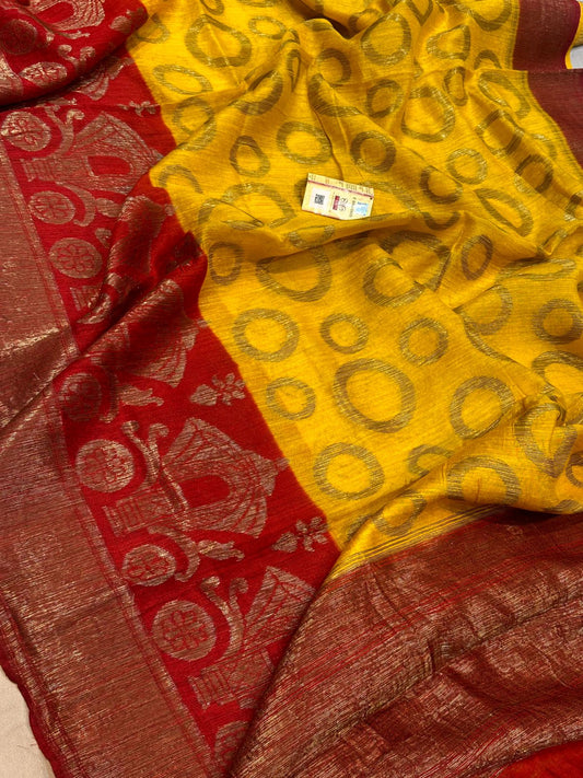 Banarasi 100% pure Raw dupion silk saree
