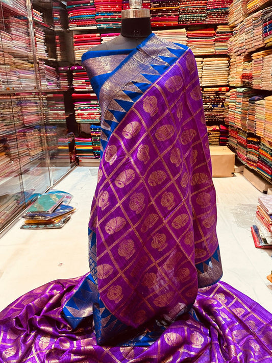 Banarasi 100% pure Raw dupion silk saree