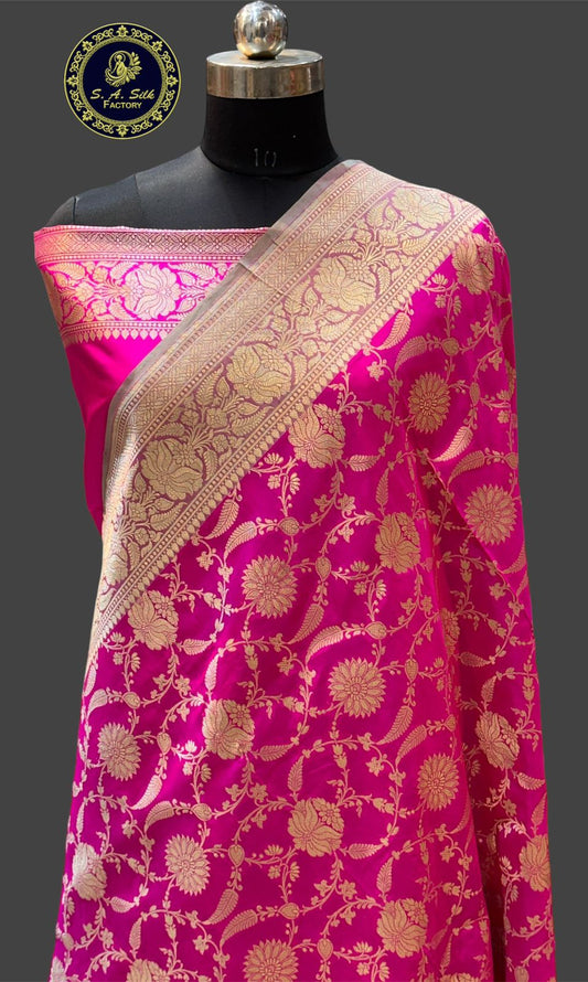 Banaras 100% pure katan silk Saree