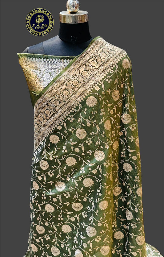 Banarasi 100% Pure katan silk Saree